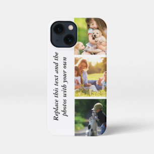 Voeg je eigen tekst en foto's toe iPhone 13 mini hoesje