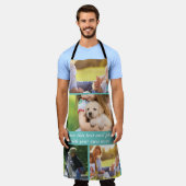 Voeg je eigen tekst en foto's toe schort (Gedragen)