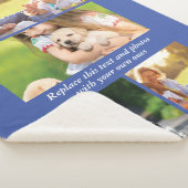 Voeg je eigen tekst en foto's toe sherpa deken (3/4)