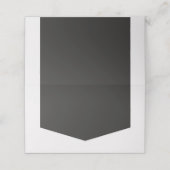 Voeg je eigen tekst licht en donkergrijs toe (Buitenkant ongevouwen)