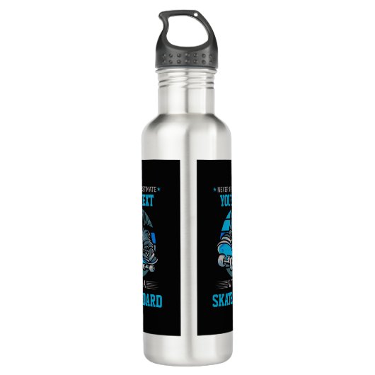 Voeg je eigen tekst nooit te onderschatten toe - S Waterfles (Achterkant)