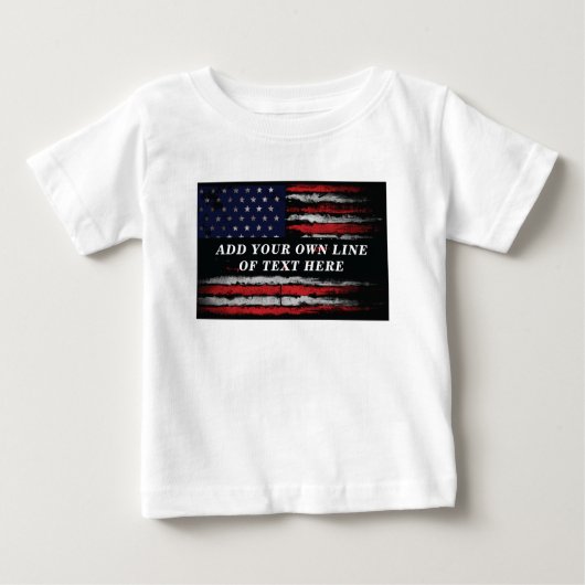 Voeg je eigen tekst toe aan de grijze Amerikaanse (Voorkant)