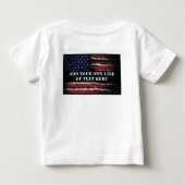 Voeg je eigen tekst toe aan de grijze Amerikaanse (Achterkant)