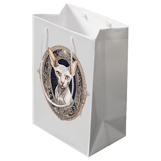 voeg je eigen tekst toe medium cadeauzakje (Achterkant Gekanteld)