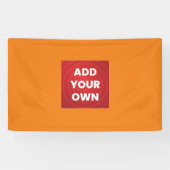 Voeg je eigen toe spandoek (Horizontaal)