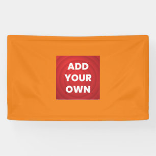 Voeg je eigen toe spandoek