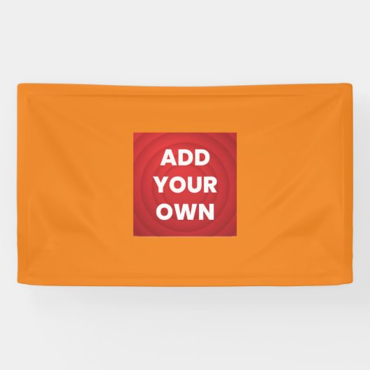 Voeg je eigen toe spandoek (Horizontaal)