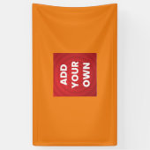 Voeg je eigen toe spandoek (Verticaal)