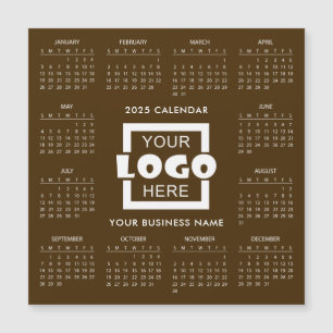 Voeg je eigen zakelijke Logo 2025 kalender toe M