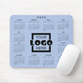 Voeg je eigen zakelijke Logo 2025 kalender toe Muismat (Met muis)