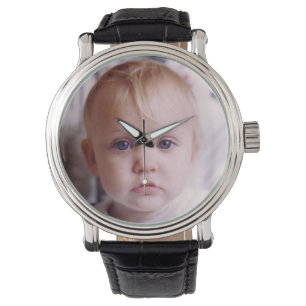 Voeg je foto memento voor papa horloge