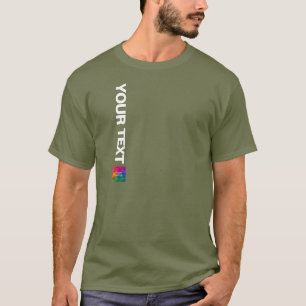 Voeg je foto of Logo vermoeidheid groene Mannen Sj T-shirt