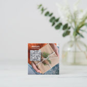 Voeg je foto toe – Aangepaste kerst Visitekaartjes (Staand voorkant)