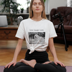 Voeg je foto toe, Live Laugh Love Activewear T-shirt