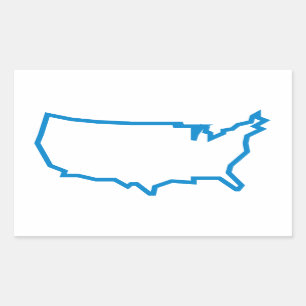 Voeg je foto's toe   Verenigde Staten Rechthoekige Sticker