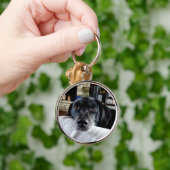 Voeg je hondenfoto hieraan toe sleutelhanger (Hand)