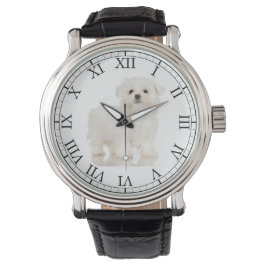 Voeg je huisdier foto schattige hond Afbeelding Ma Horloge