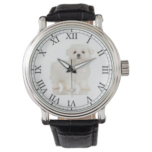Voeg je huisdier foto schattige hond Afbeelding Ma Horloge