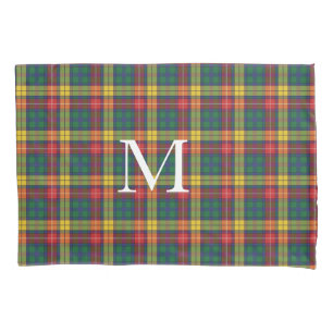 Voeg je Initiaal monogram Clan Buchanan Pset toe Kussensloop