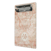 Voeg je Initialen toe | Garnet Weft Mini Klembord (Angled2)