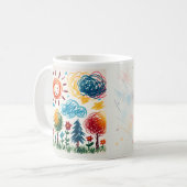 Voeg je kind's Artwork toe aan deze Coffee Mok (Voorkant links)