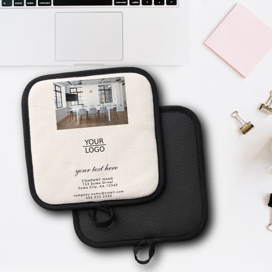 Voeg je Logo aangepaste promotiefoto toe Pannenlap