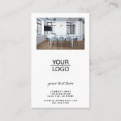 Voeg je Logo Aangepaste tekstpromotie White toe Visitekaartje (Voorkant)