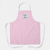 Voeg je Logo bakken Cooking Pink toe Schort (Voorkant)