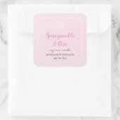 Voeg je Logo Candle Blush Pink Label Square toe (Tas)