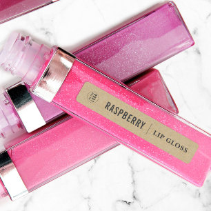 Voeg je Logo Dark Grey Line Kraft productlabels to Labels