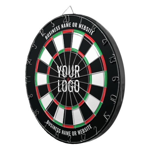 Voeg je Logo en aangepaste tekst toe Dartbord (Voorkant Rechts)