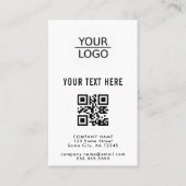 Voeg je Logo met Aangepaste tekstpromotie toe Visitekaartje (Voorkant)