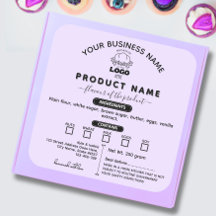 Voeg je Logo Modern Cottage Law Food label paarse