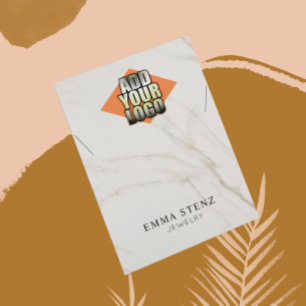 Voeg je Logo sieraden Ketting-kaart toe Visitekaartje