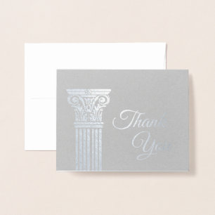 Voeg je Logo Silver Foil toe Dank je wel kaarten