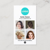 Voeg je Logo Social Media fotokaart toe - Instagra Visitekaartje (Voorkant)