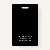 Voeg je Logo toe | Aangepaste naam Badge (Achterkant)