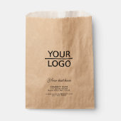 Voeg je Logo toe met Aangepaste tekstepromotieteke Bedankzakje (Voorkant)