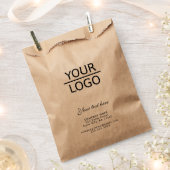 Voeg je Logo toe met Aangepaste tekstepromotieteke Bedankzakje (Geknipt)