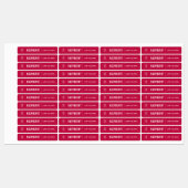 Voeg je Logo White Line Aangepast kleurenproduct t Labels (Vel)