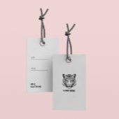 Voeg je Logo White Minimalist Hang Label toe