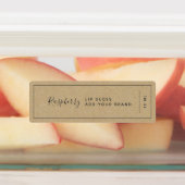 Voeg je merk donkergrijs grenskraftproduct toe labels (Aangebracht)