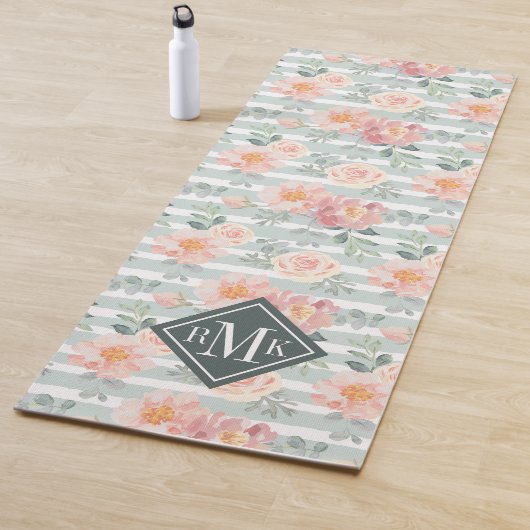 Voeg je Monogram toe | Alicia Roos Stripe Pattern Yogamat (In situ)