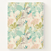 Voeg je Monogram toe | Modern Floral Pattern Notitieboek (Achterkant)