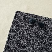 Voeg je Monogram toe | Roos compass Pattern Strandlaken (In situ)