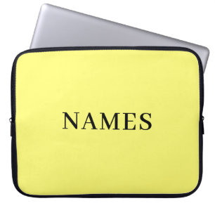 Voeg Je Naam Toe Laptop Sleeve