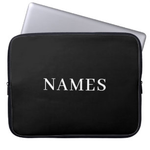 Voeg je naam toe laptop sleeve