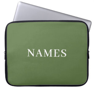 Voeg je naam toe laptop sleeve