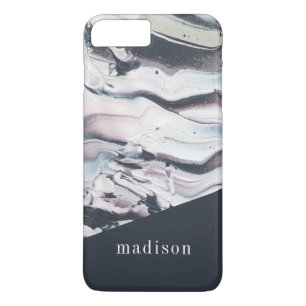 Voeg je naam toe Marbling V Crop iPhone 8 Plus / 7 Plus Hoesje