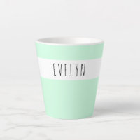 Voeg je naam toe Skinny Font Typography Mint Groen